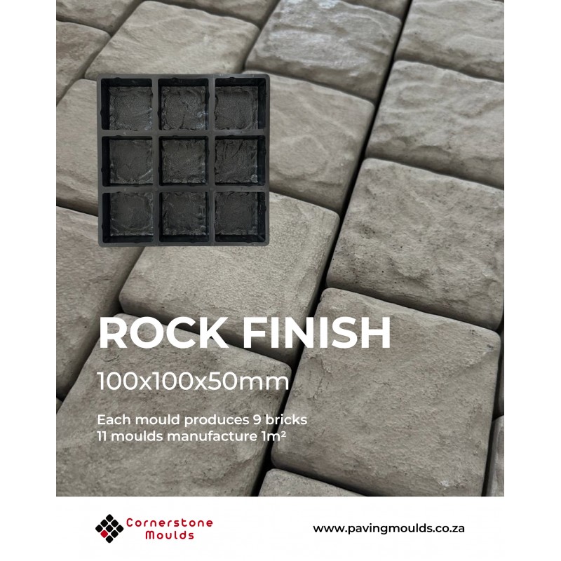 100x100 ROCK paver mould
