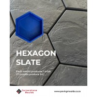 Hexagon SLATE Paving Mould
